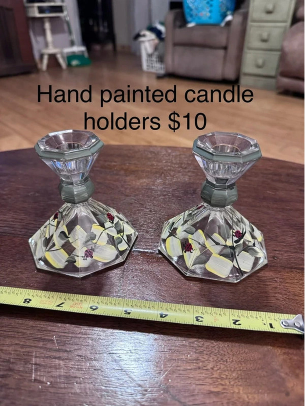 Handpainted Candle Holders
